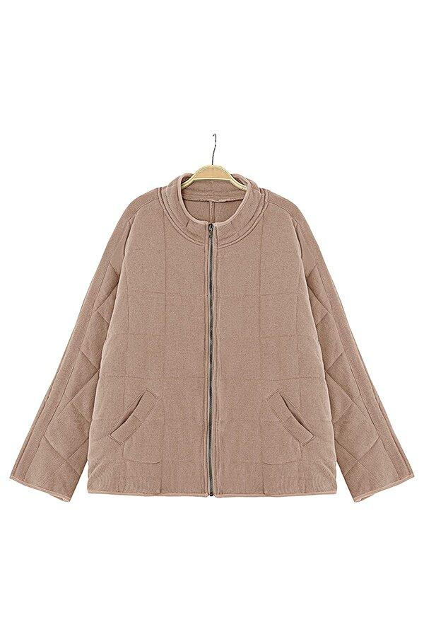 Solid Color Zipper Jacket