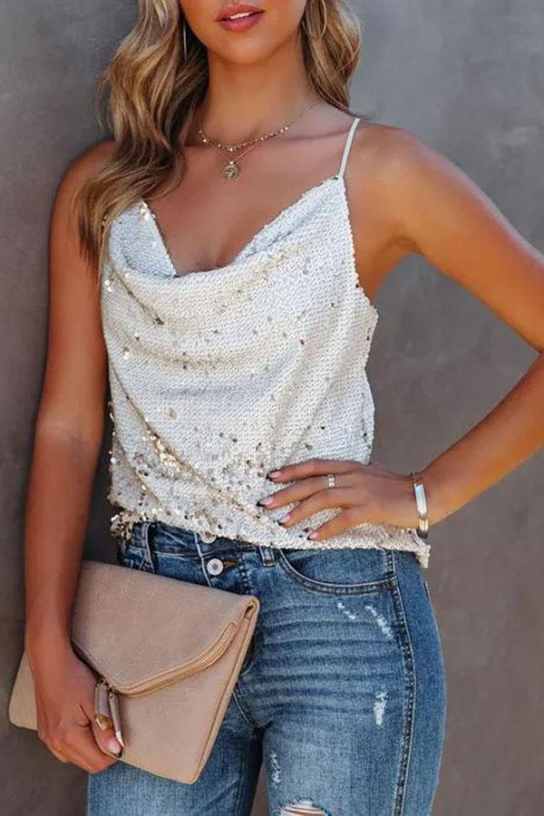 Sexy Camisole mit Pailletten