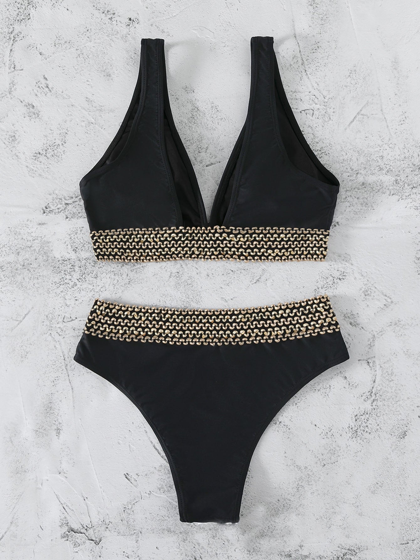 Bikini-Set mit V-Ausschnitt