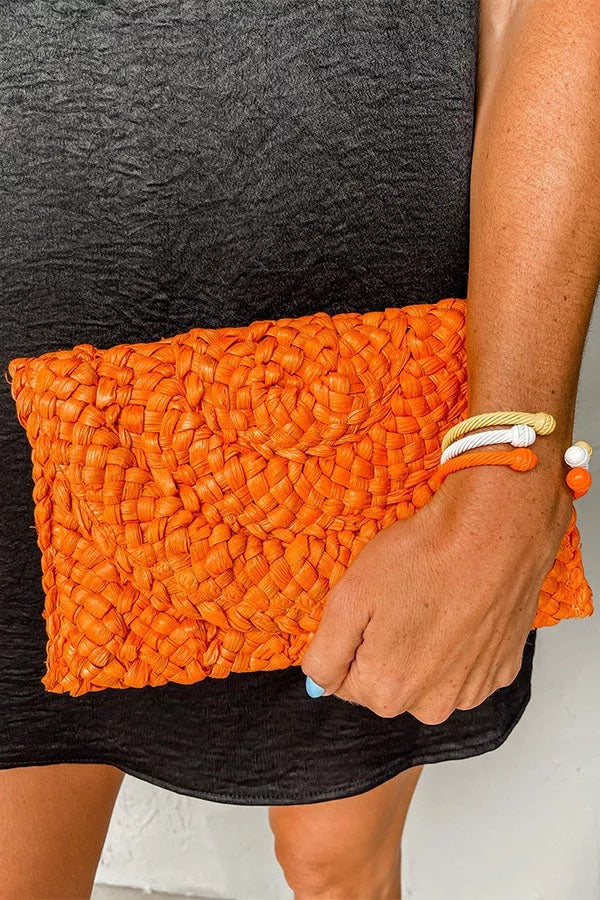 Slub Loop Thick Needle Baumwollhäkelhandtasche