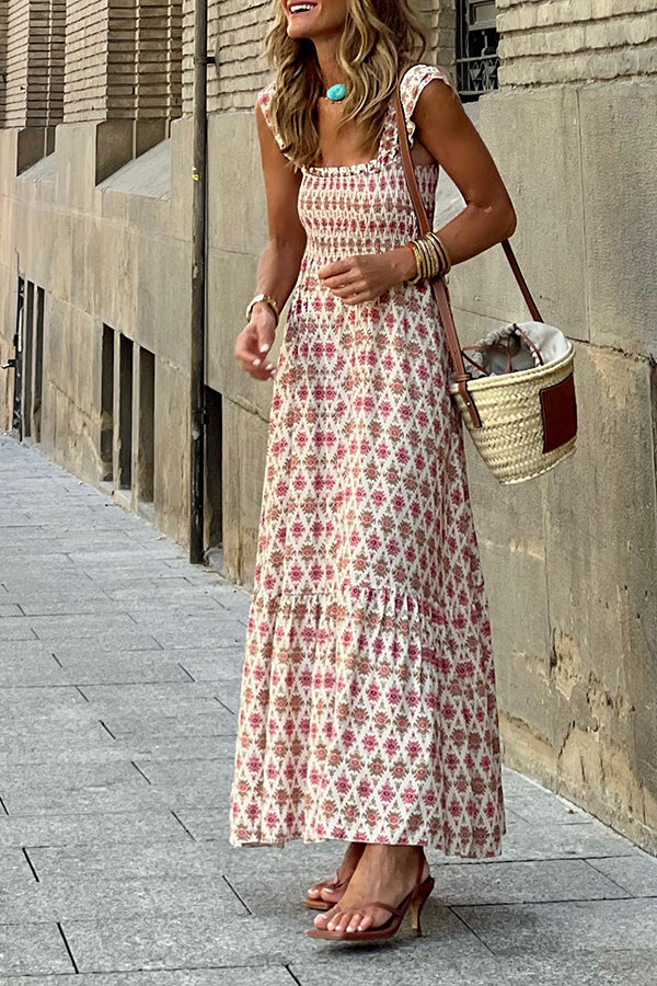 Robe longue cool à doubles bretelles