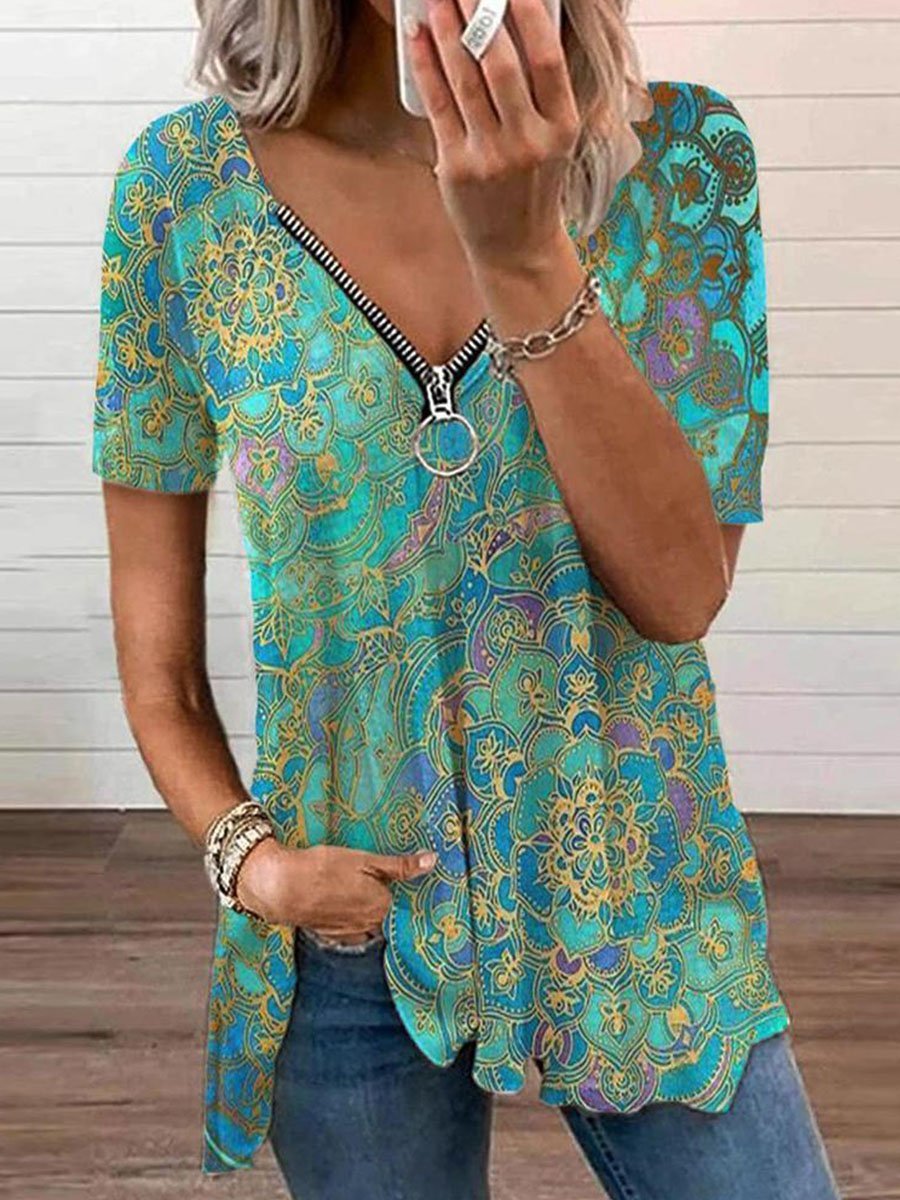 Oberteil mit „Bright Boost“-Print