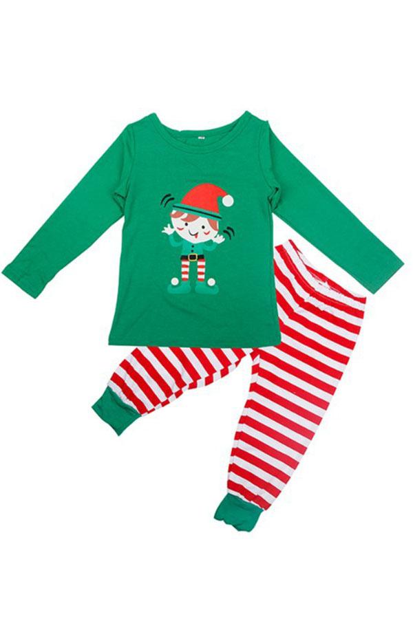 Klassische karierte Weihnachtsnachtwäsche mit Hirschen für die Familie, Herren und Damen, Weihnachten, Familie
