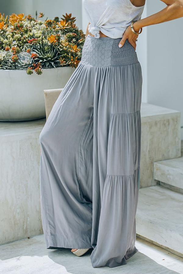 Doyle – Gesmoktes Hosenbein mit Ösen und weitem Bein