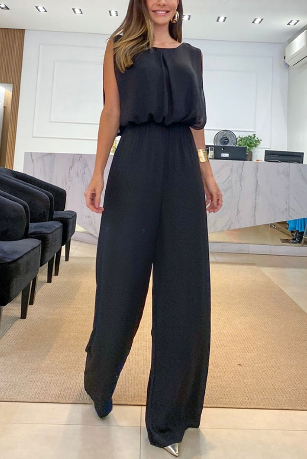 So Easy To Chic – Jumpsuit mit elastischer Taille und Schnürung hinten