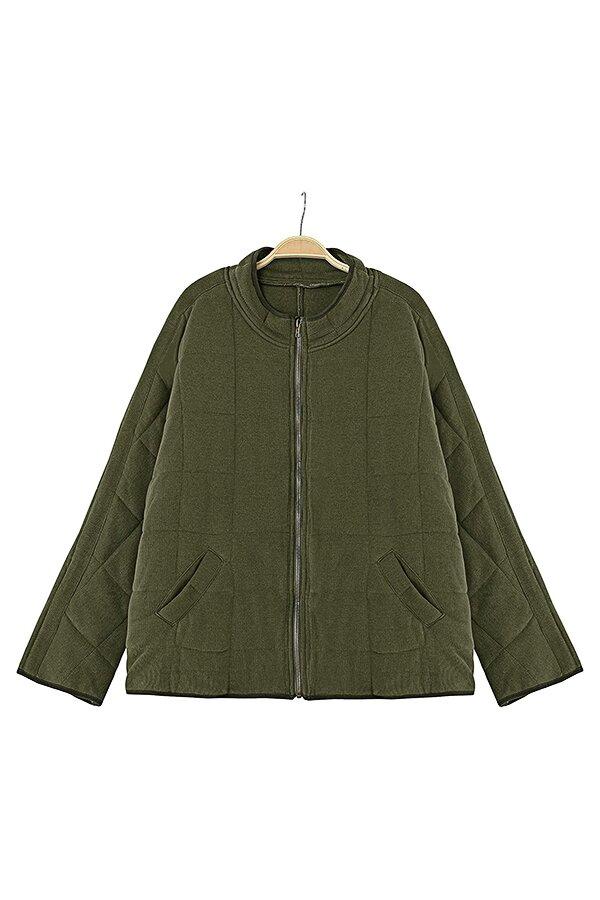 Solid Color Zipper Jacket