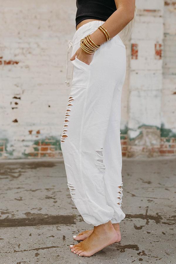 Pantalon de survêtement rétro vieilli