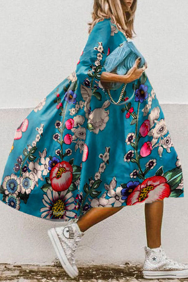 Lockeres, süßes, lässiges Kleid für Damen mit süßem Aufdruck