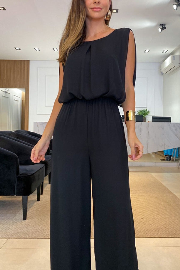 So Easy To Chic – Jumpsuit mit elastischer Taille und Schnürung hinten