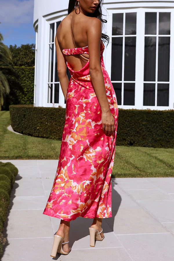 Letters of Mine Floral Off Shoulder Midi Dress