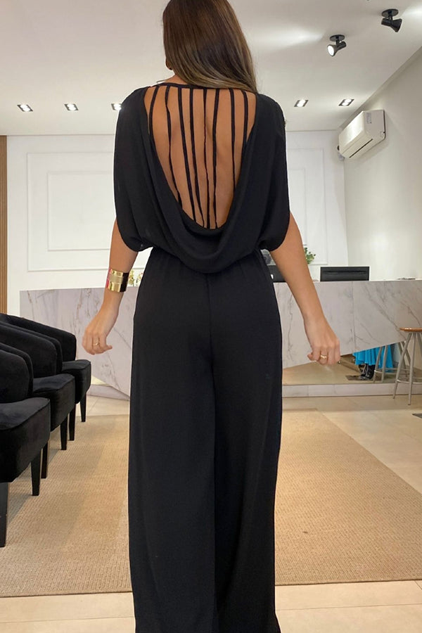 So Easy To Chic – Jumpsuit mit elastischer Taille und Schnürung hinten
