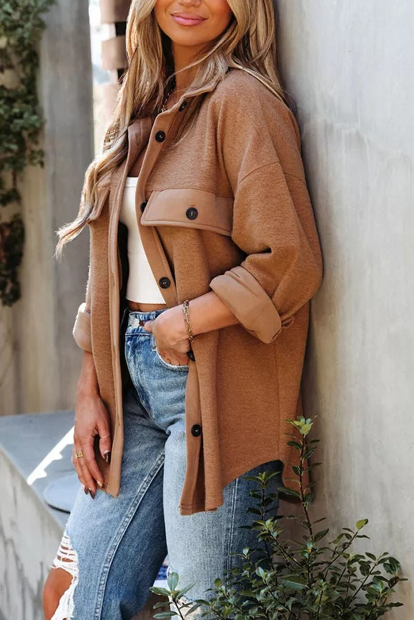 At Its Finest Button-Down-Shacket mit Taschen