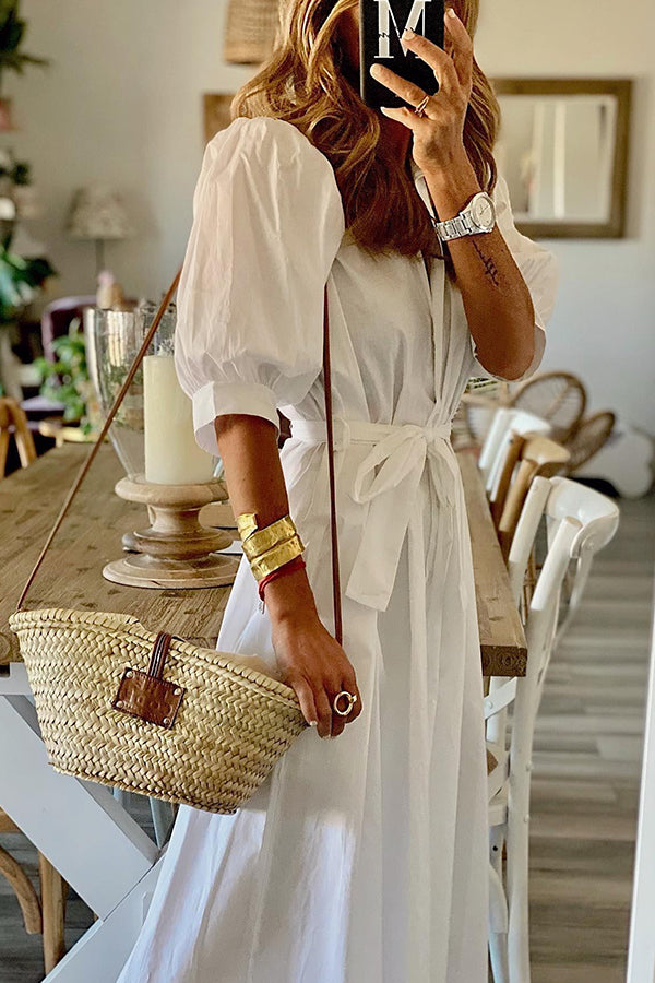 Vintage-Midikleid mit Taschen