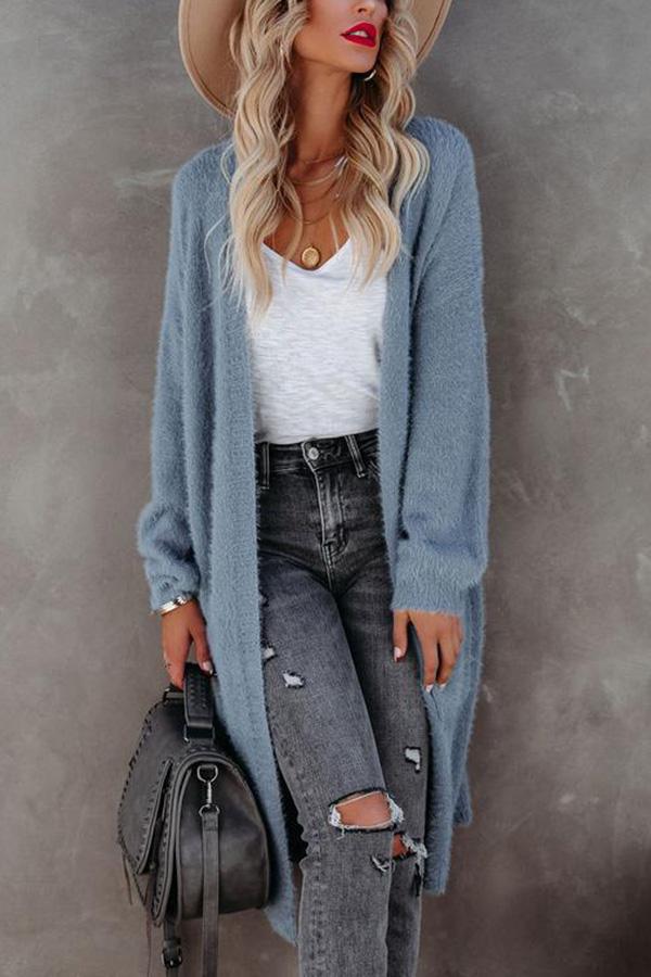 Herrliche, flauschige Strickjacke mit Taschen