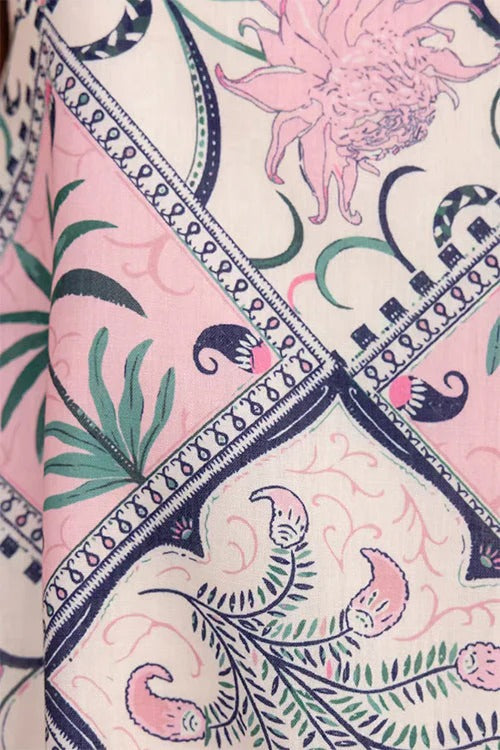 Spaghetti Strap Unique Print Mini Dress