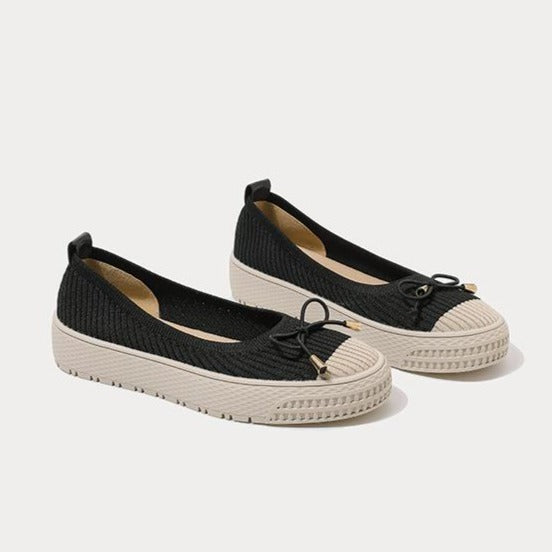 MOUSSE FIT Classic Round Toe Slip-on Flat Ballerinas