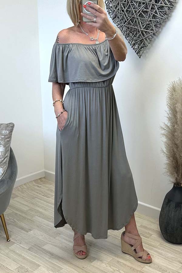 Erica Frill Bardot Maxi Dress