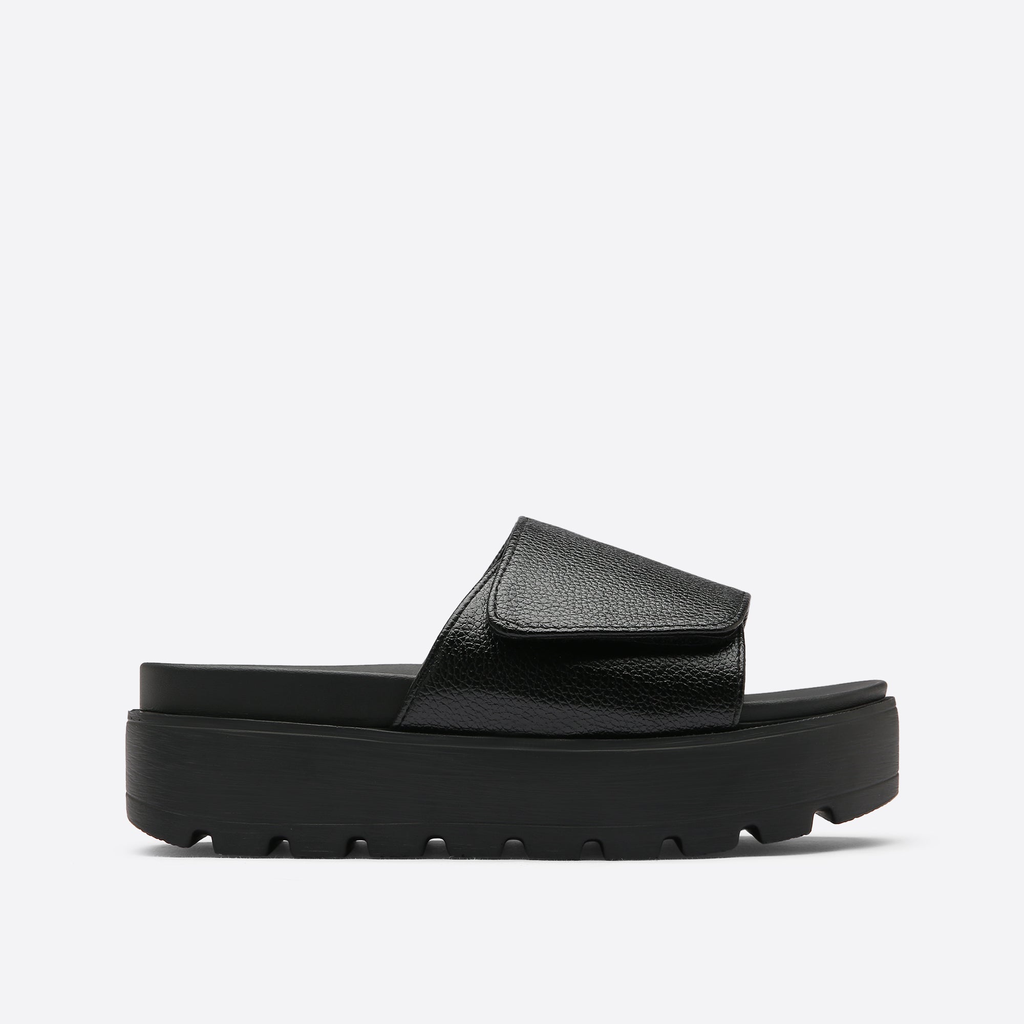 Casual Velcro Platform Slide Sandals