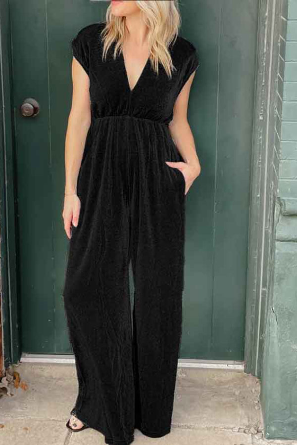 WOMEN‘S VELVET JUMPSUIT