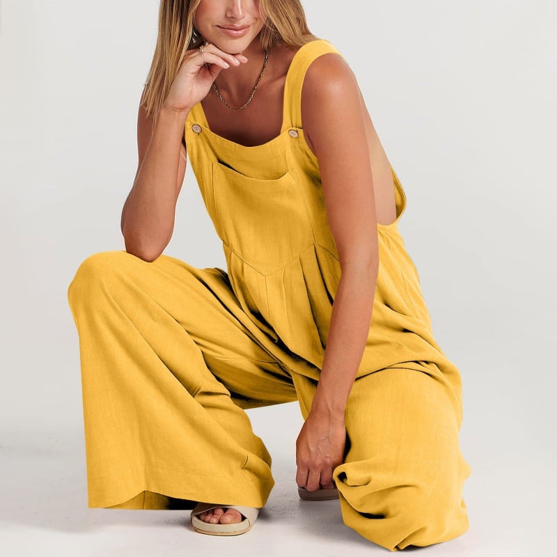 LAST DAY 50% OFF🔥-Plus Size Wide Leg Overalls Jumpsuit (Buy 2 Free Shipping)