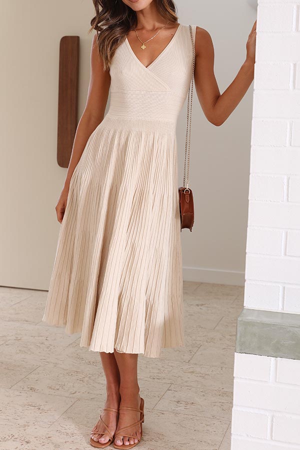 Urban Legend Simple Fashion Slim Pleated Dress