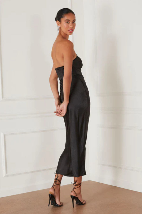 Dance Floor Strapless Slip Maxi Dress