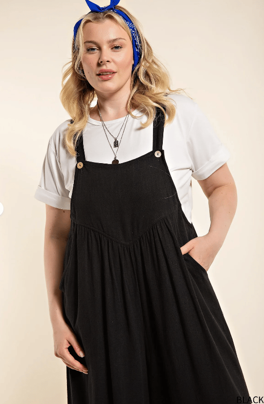 LAST DAY 50% OFF🔥-Plus Size Wide Leg Overalls Jumpsuit (Buy 2 Free Shipping)