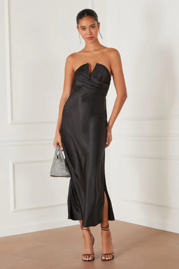 Dance Floor Strapless Slip Maxi Dress