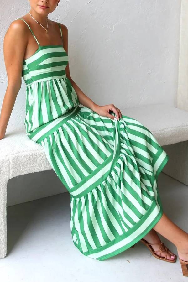 Candy Stripe Maxi Dress