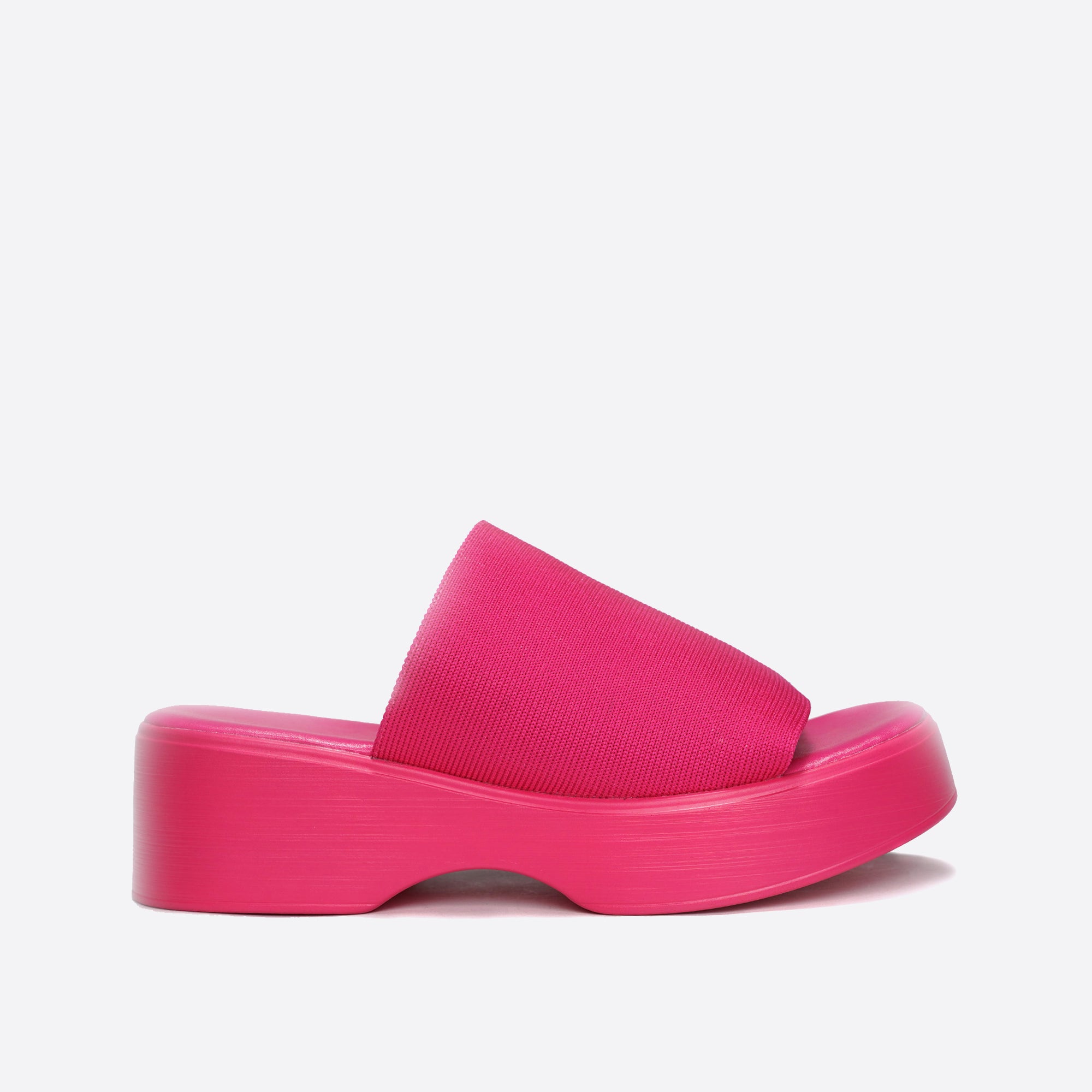 ENDLESS HOLIDAY Basic Single Band Wedge Slide Sandals