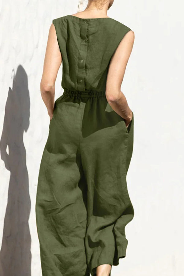 Sleeveless Fashion Casual Temperament Jumpsuit