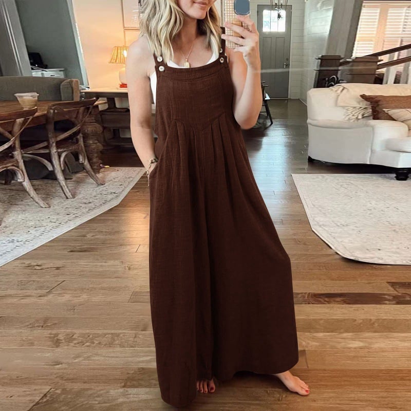 LAST DAY 50% OFF🔥-Plus Size Wide Leg Overalls Jumpsuit (Buy 2 Free Shipping)