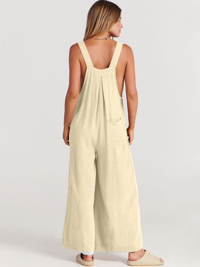 LAST DAY 50% OFF🔥-Plus Size Wide Leg Overalls Jumpsuit (Buy 2 Free Shipping)