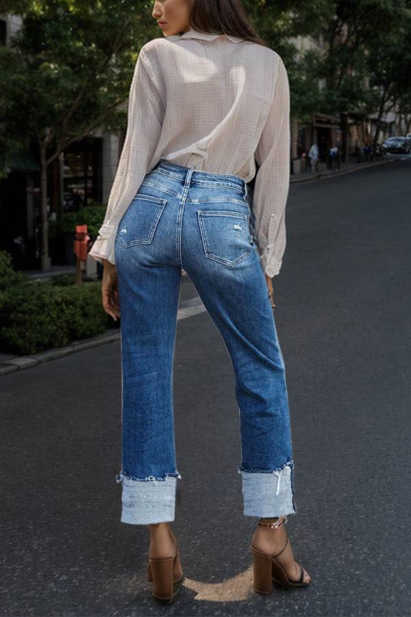 New casual women's denim jeans