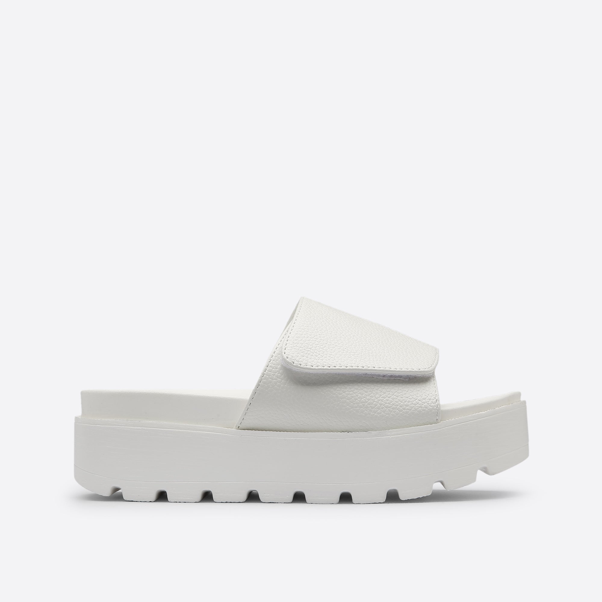 Casual Velcro Platform Slide Sandals