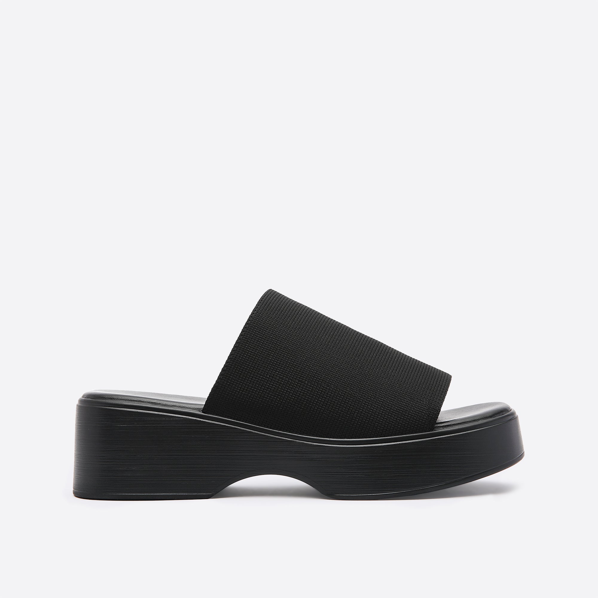 ENDLESS HOLIDAY Basic Single Band Wedge Slide Sandals