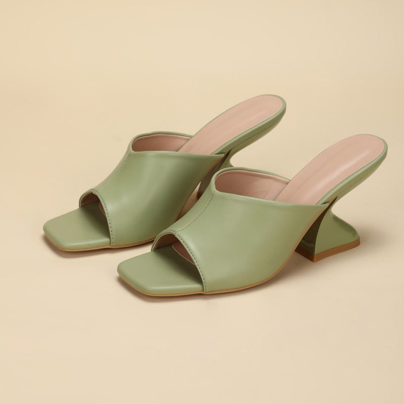 Block Vintage Work & Daily Heeled Sandals