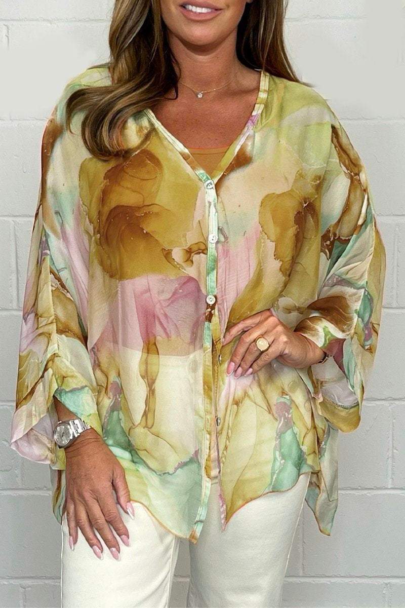 PRINTED CHIFFON SHIRT