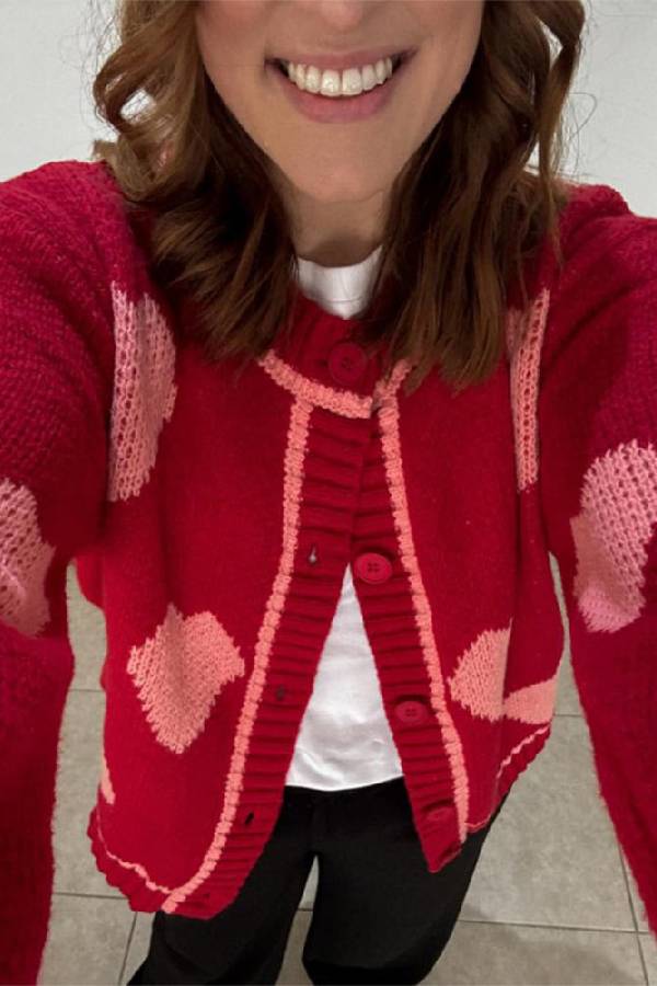 Heart Shaped Cozy Casual Sweater