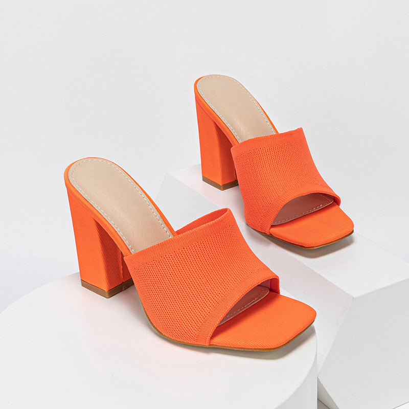 MOUSSE FIT Block Heeled Sandals