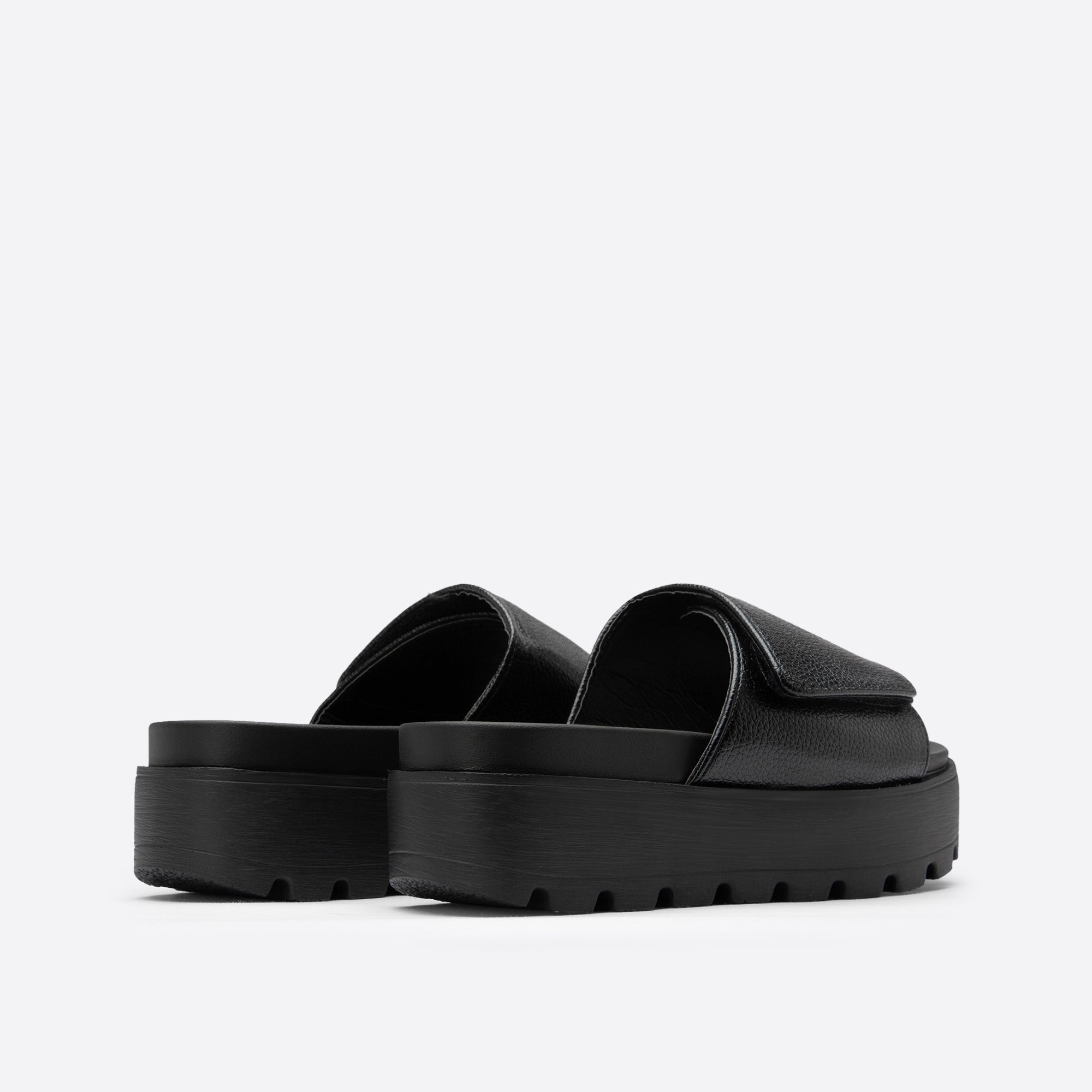 Casual Velcro Platform Slide Sandals