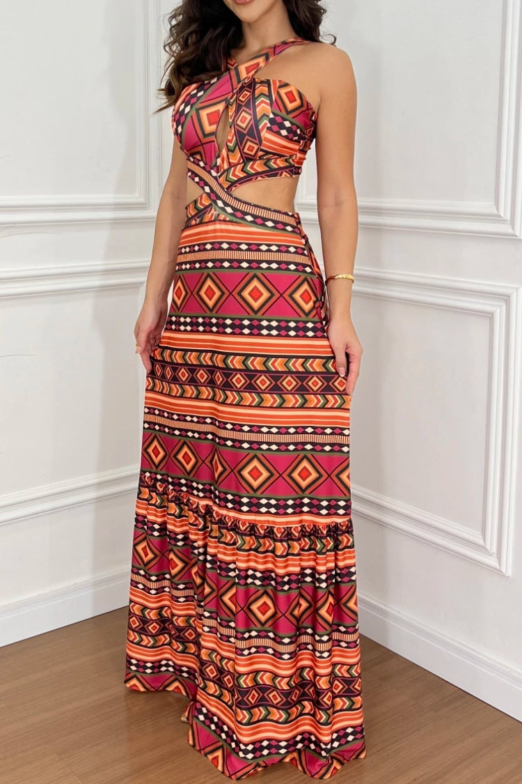 Blackberry ethnic style waist-length slim fit dress