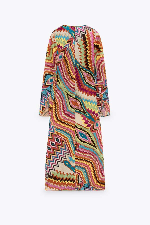 LONG PRINT DRESS