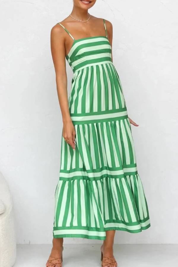 Candy Stripe Maxi Dress