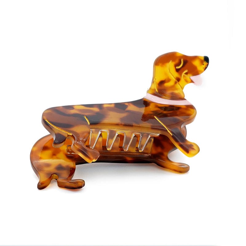 CUTE DOG DACHSHUND HAIR CLAW