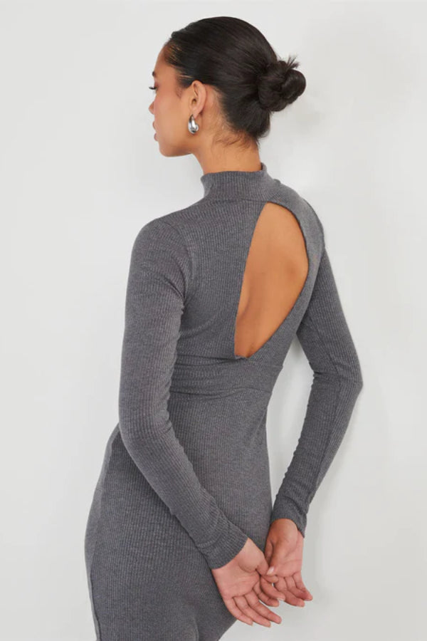 Long Sleeve Knit Midi Dress