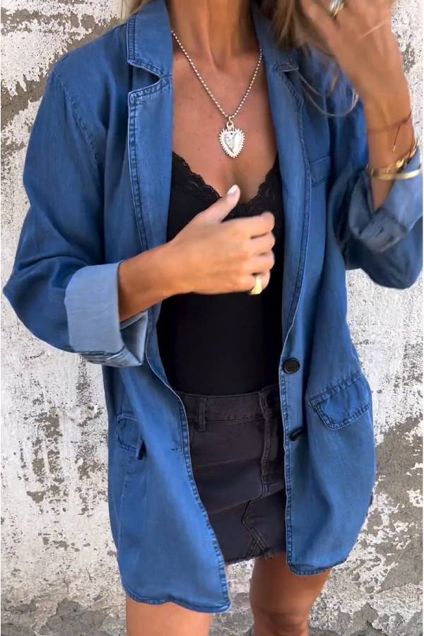 Denim Suit Casual Jacket