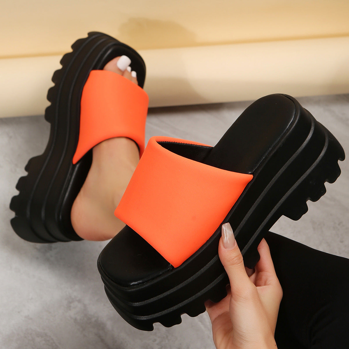 Strap Comfort Platform Sandals