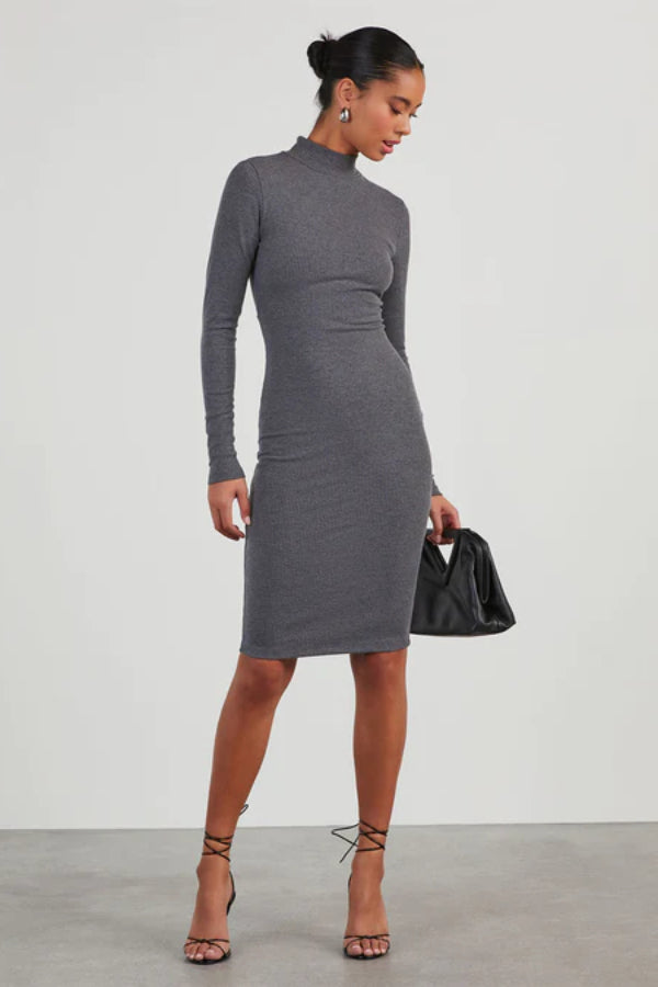 Long Sleeve Knit Midi Dress