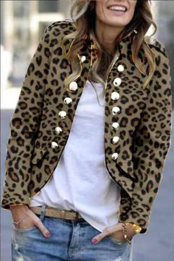 Printed Long Sleeve Jacket